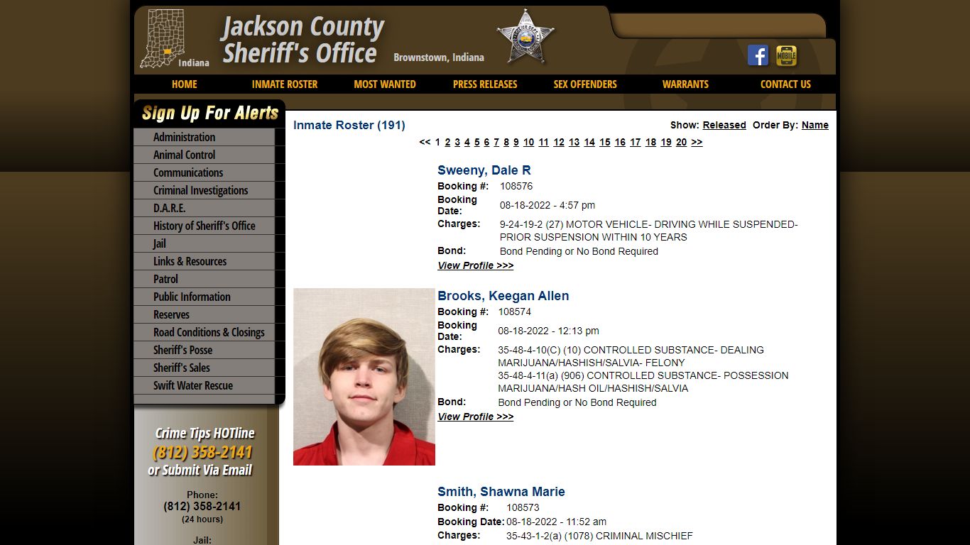 Inmate Roster - Current Inmates Booking Date Descending - Jackson ...